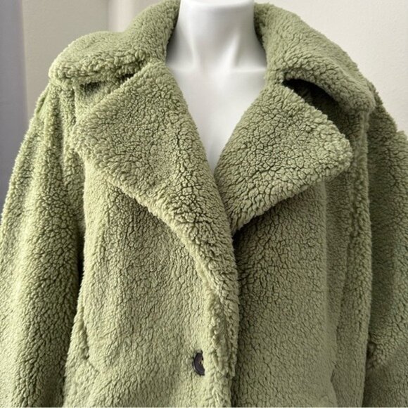 Free People Women’s Green Cozy Jacket Size S - Picture 12 of 16
